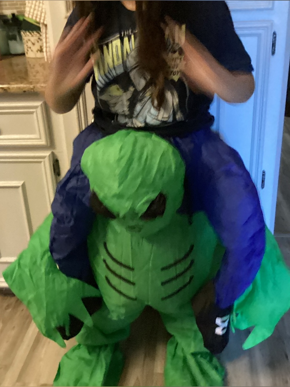 Halloween alien blowup costume